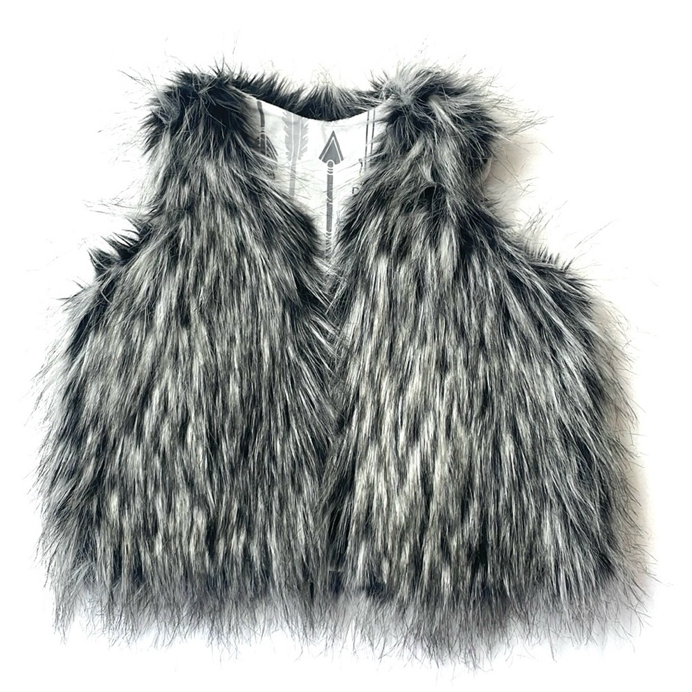 Portage and Main Toddler Fur Vest, Size 3-4T